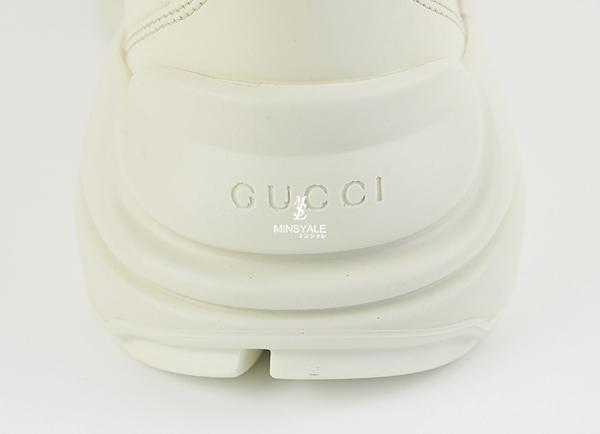 18-19AW GUCCI グッチスーパーコピー 斬新でインパクト抜群 アイボリーレザースニーカー 500878 DRW00 9522